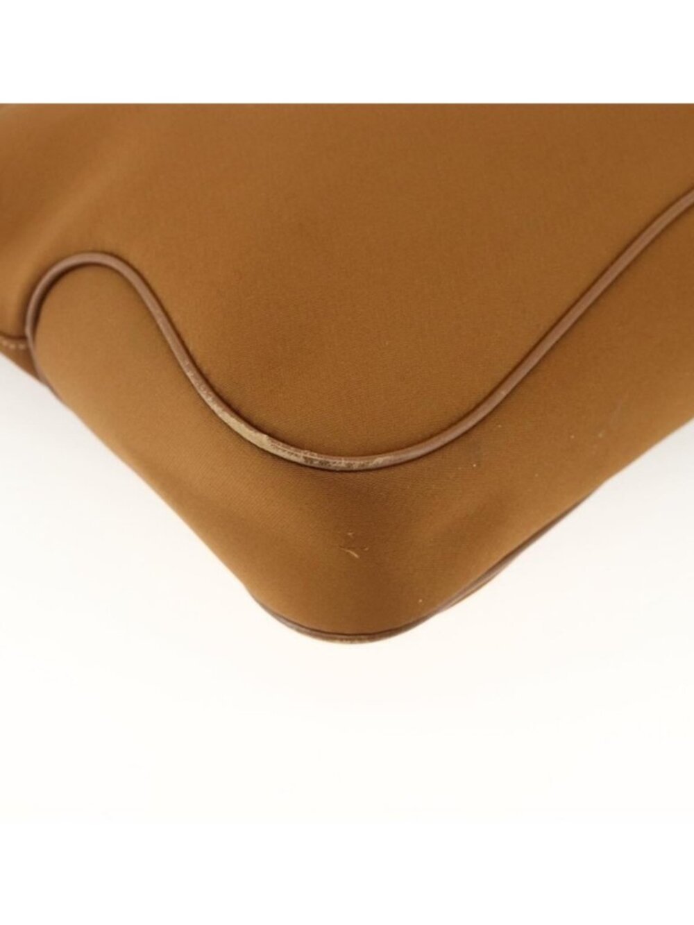 Authentic Salvatore Ferragamo Shoulder Bag Nylon Brown Silver - Picture 16 of 16